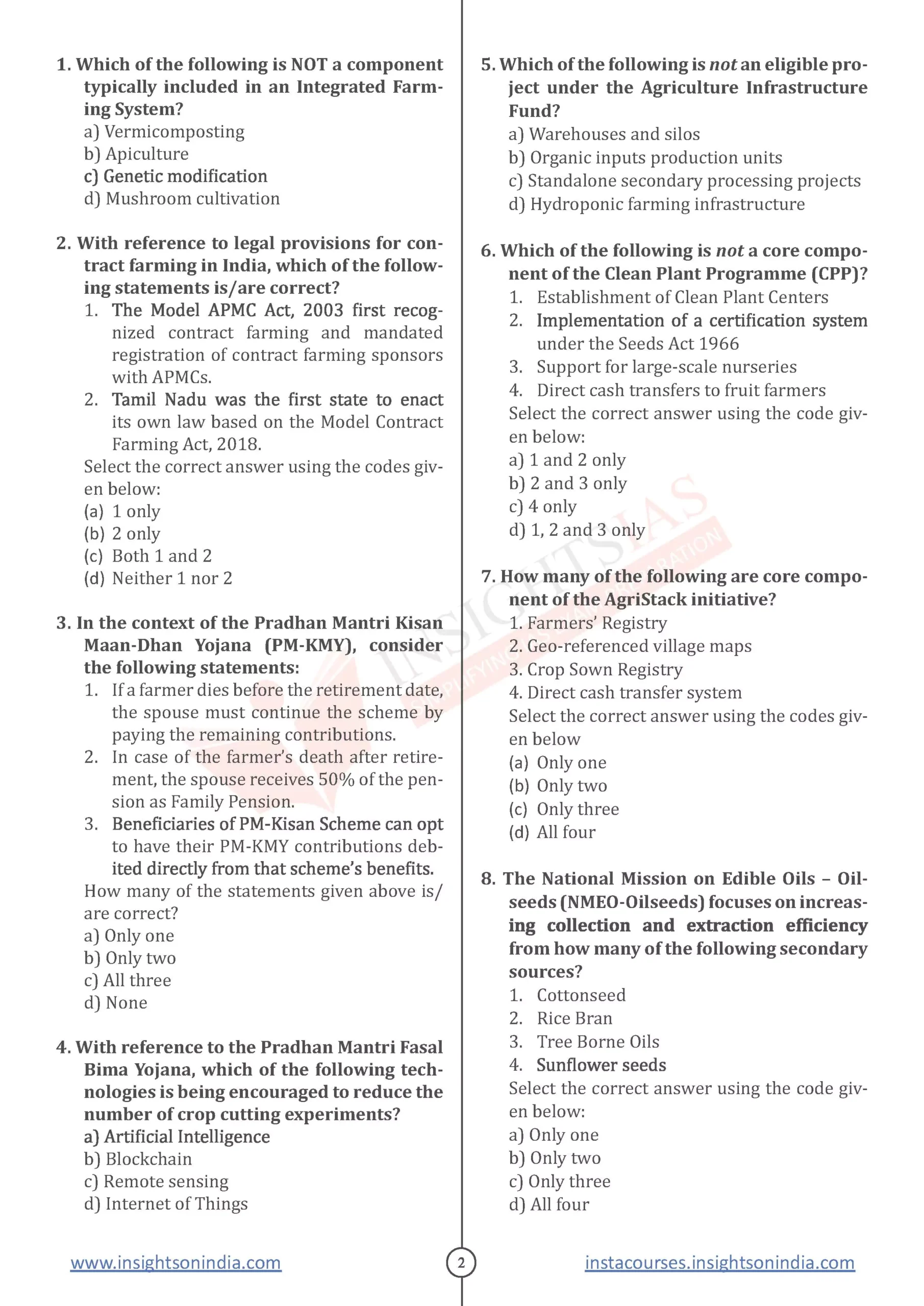 INSIGHT IAS GS Prelims 2025 Test 32 (ENG) - Image 2
