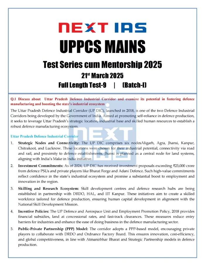 Next IAS UPPSC Mains 2025 Full Length Tests 1 To 7 – Eng Medium – Xerox ...