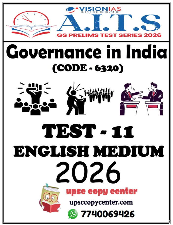 Vision IAS PT Test Series 2026 – Test 11 (6320) – Eng Medium – Xerox ...
