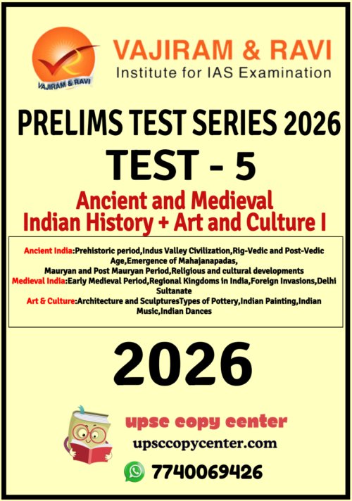 Vajiram & Ravi Prelims 2026 Test 5 (V7705) – English Medium