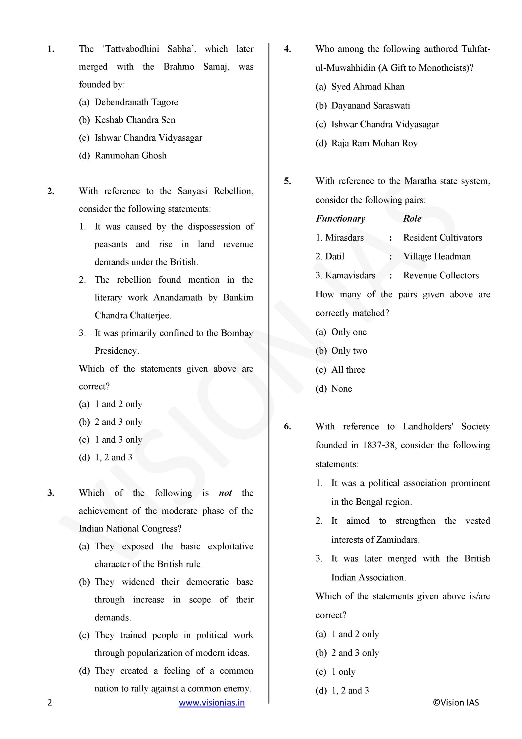 Vision IAS PT Test Series 2026 – Test 13 (6322) – Eng Medium – Xerox - Image 2