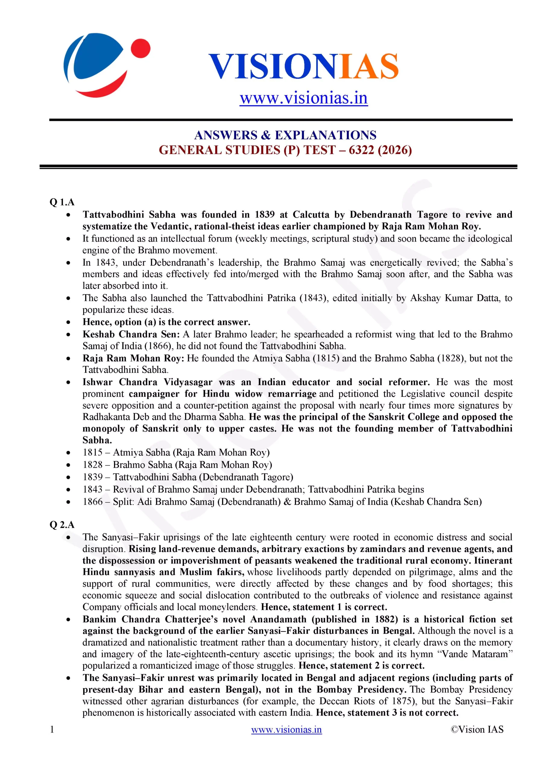 Vision IAS PT Test Series 2026 – Test 13 (6322) – Eng Medium – Xerox - Image 3