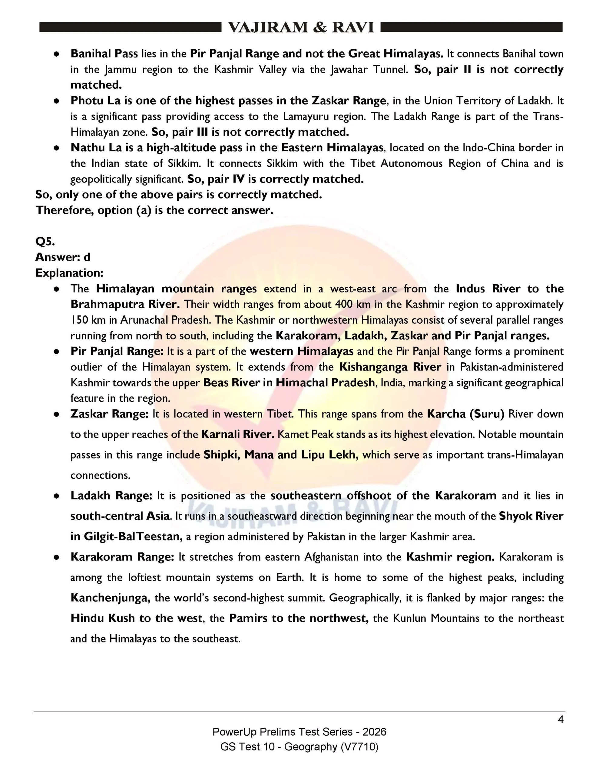 Vajiram & Ravi Prelims 2026 Test 6 (V7706) To Test 10 (V7710) – English Medium - Image 9