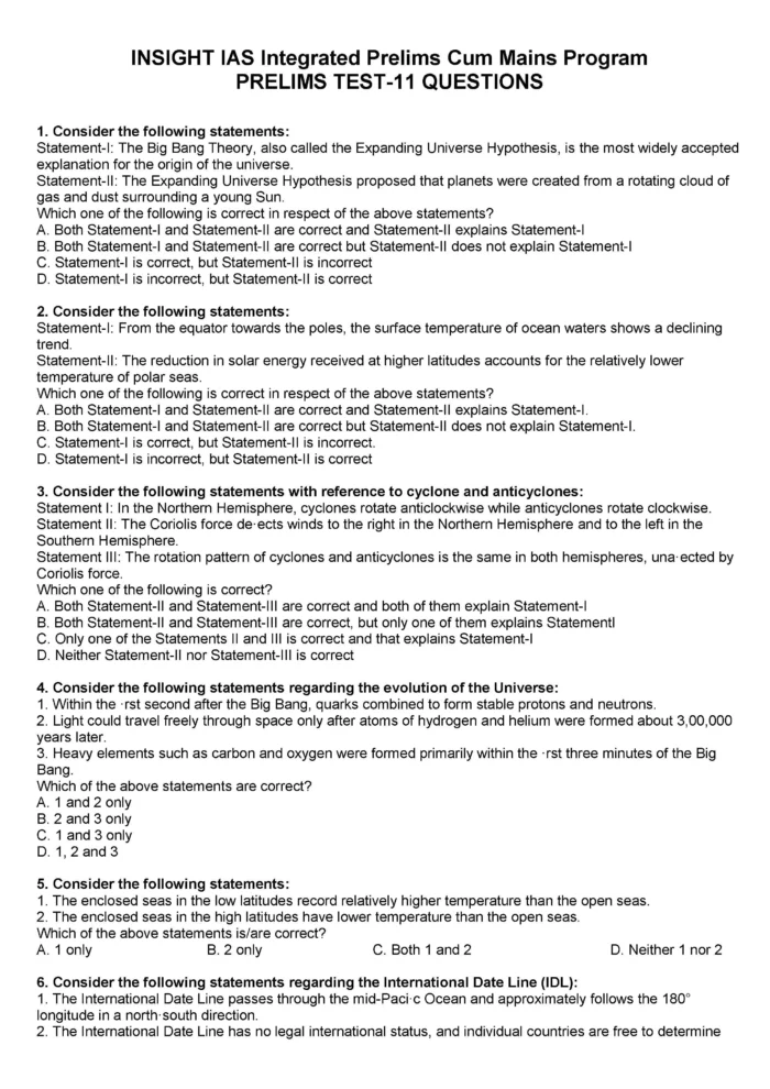 Insight IAS Prelims 2026 Test 11 To 15 – ENG MEDIUM – upsccopycenter