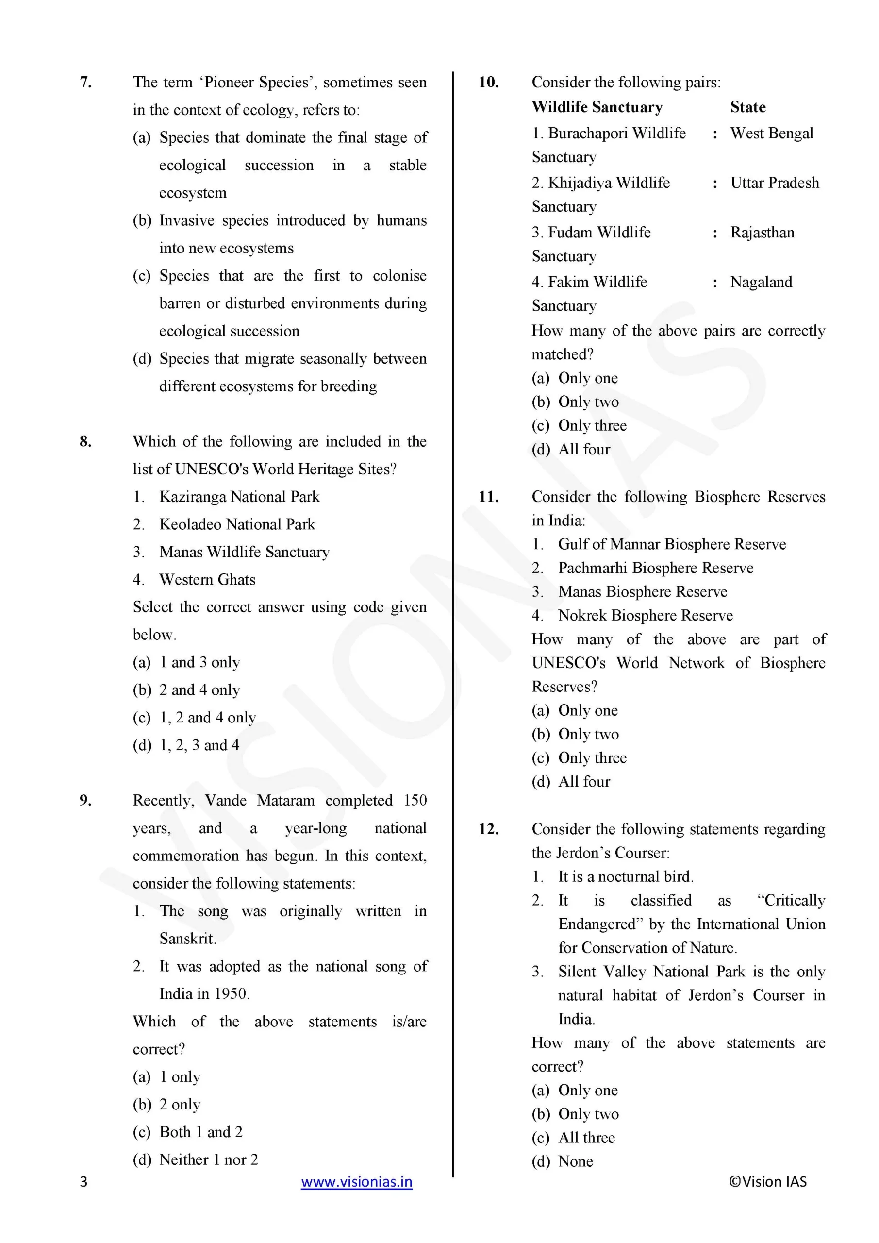 (Set) Vision IAS PT Test Series 2026 – Test 16 (6325) To Test 20 (6330) – Eng Medium – Xerox - Image 6