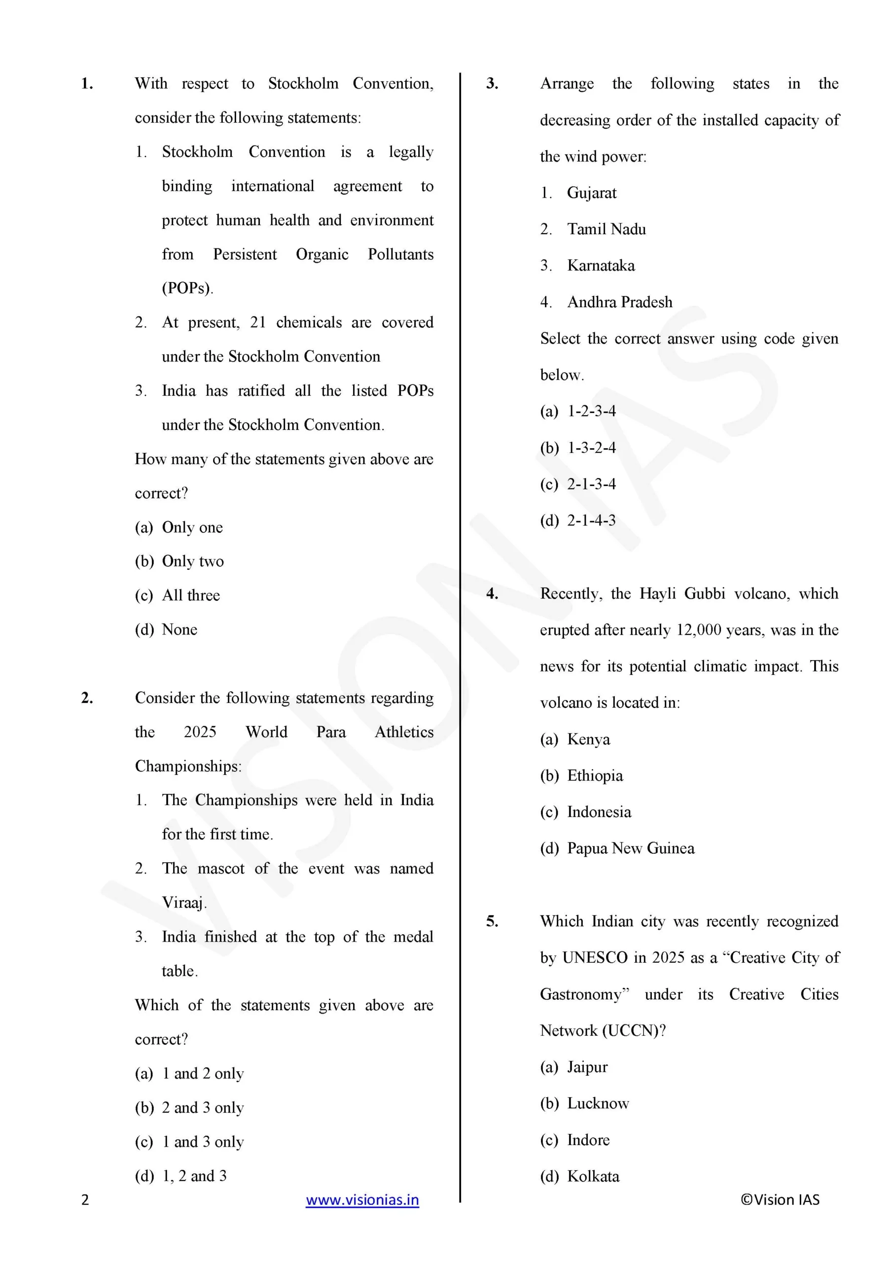 (Set) Vision IAS PT Test Series 2026 – Test 16 (6325) To Test 20 (6330) – Eng Medium – Xerox - Image 8