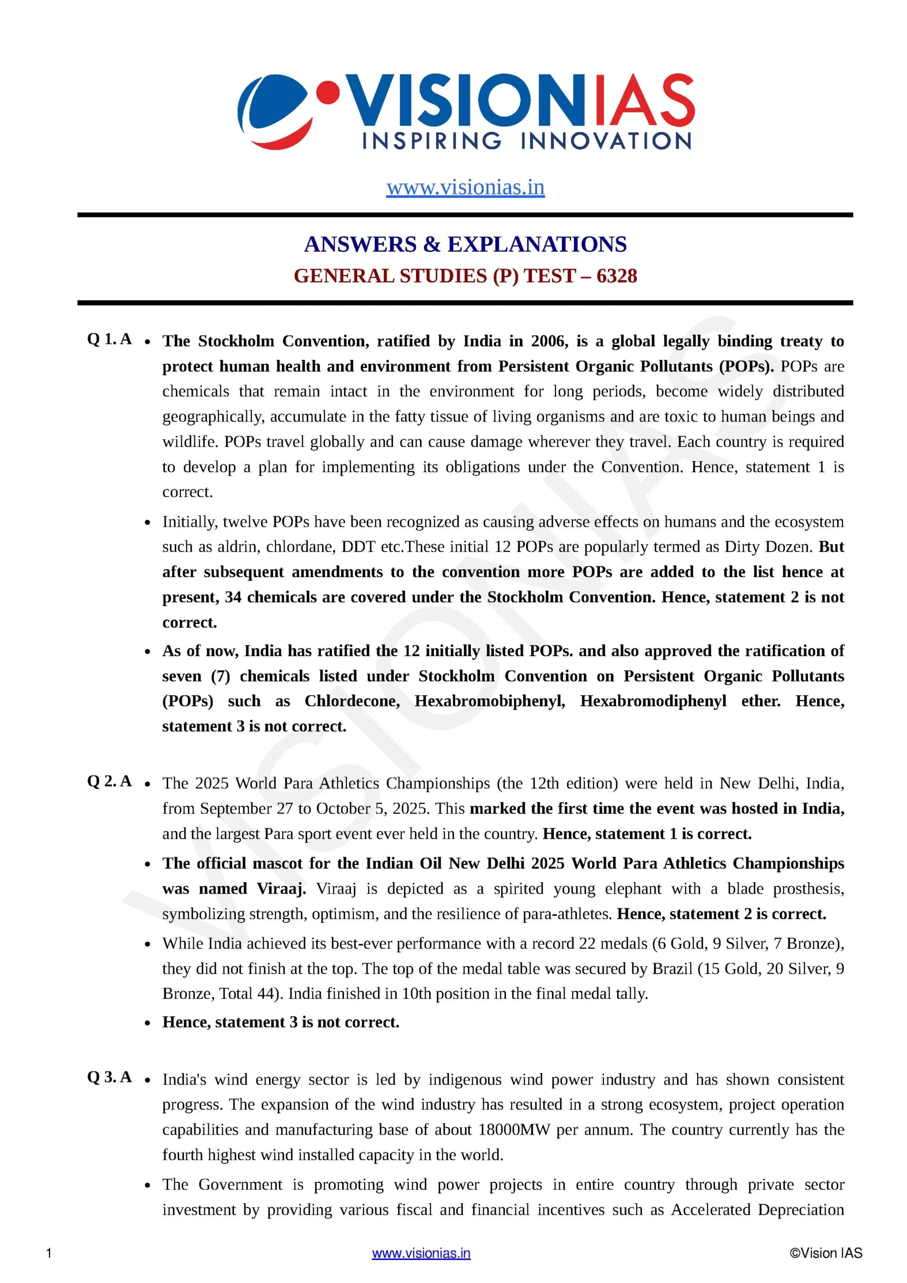 (Set) Vision IAS PT Test Series 2026 – Test 16 (6325) To Test 20 (6330) – Eng Medium – Xerox - Image 9