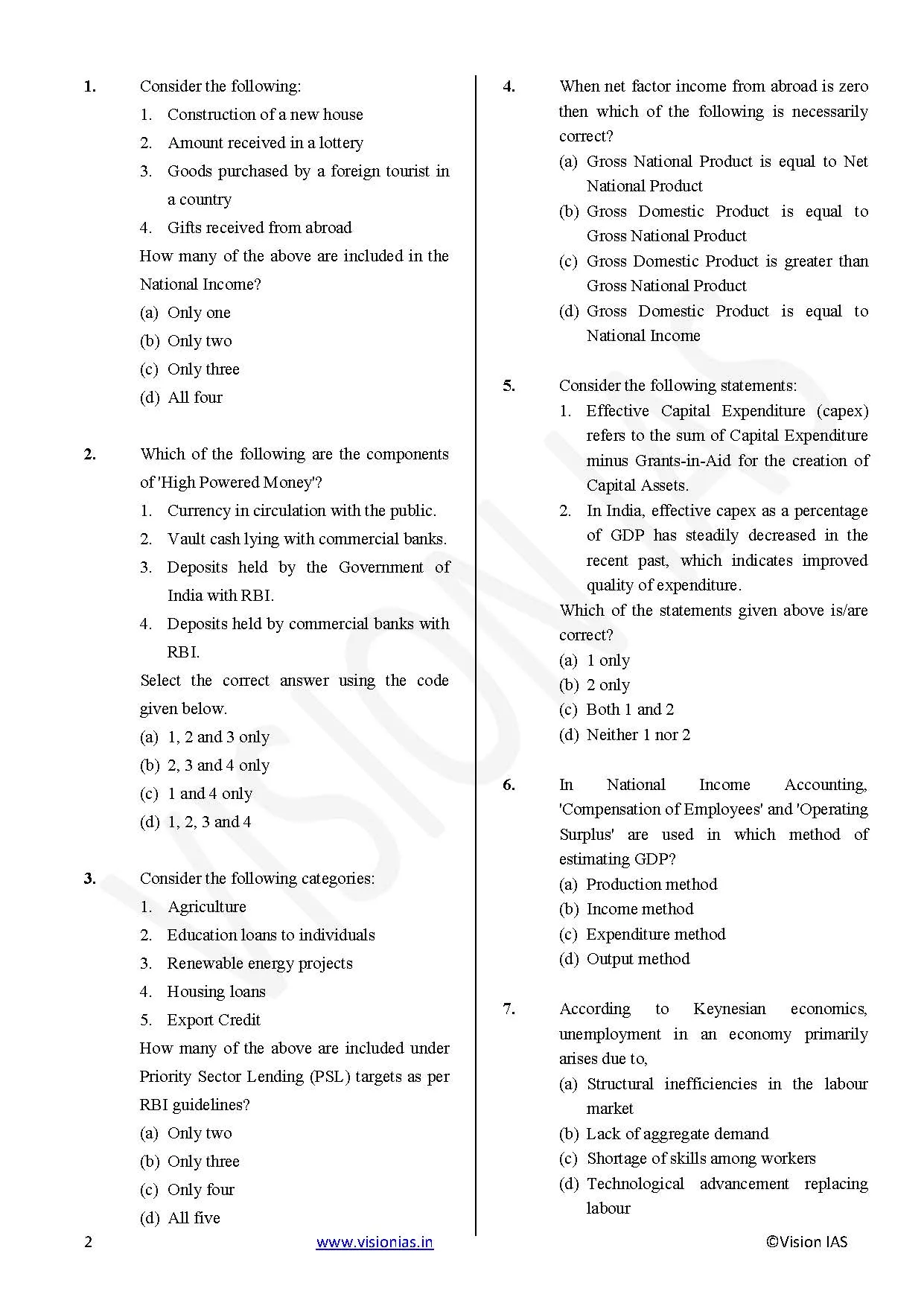 Vision IAS PT Test Series 2026 – Test 21 (6330) – Eng Medium – Xerox - Image 2