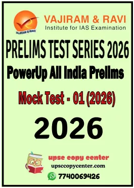 Vajiram & Ravi Prelims 2026 All Indian Open Mock 1 – English Medium