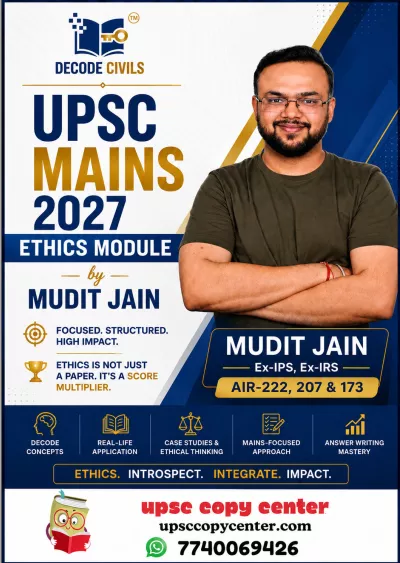 DECODE CIVILS UPSC MAINS GS4 ETHICS NOTES (2027) BY MUDIT JAIN SIR ENG MEDIUM
