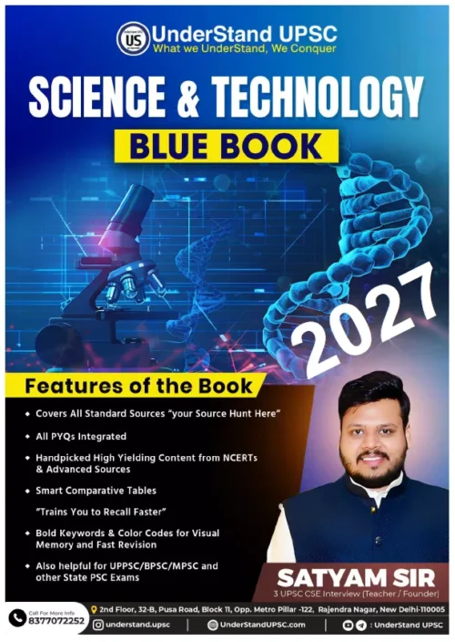 UNDERSTAND UPSC BLUEBOOK 2027 GS3 SCIENCE & TECH ENG (XEROX)