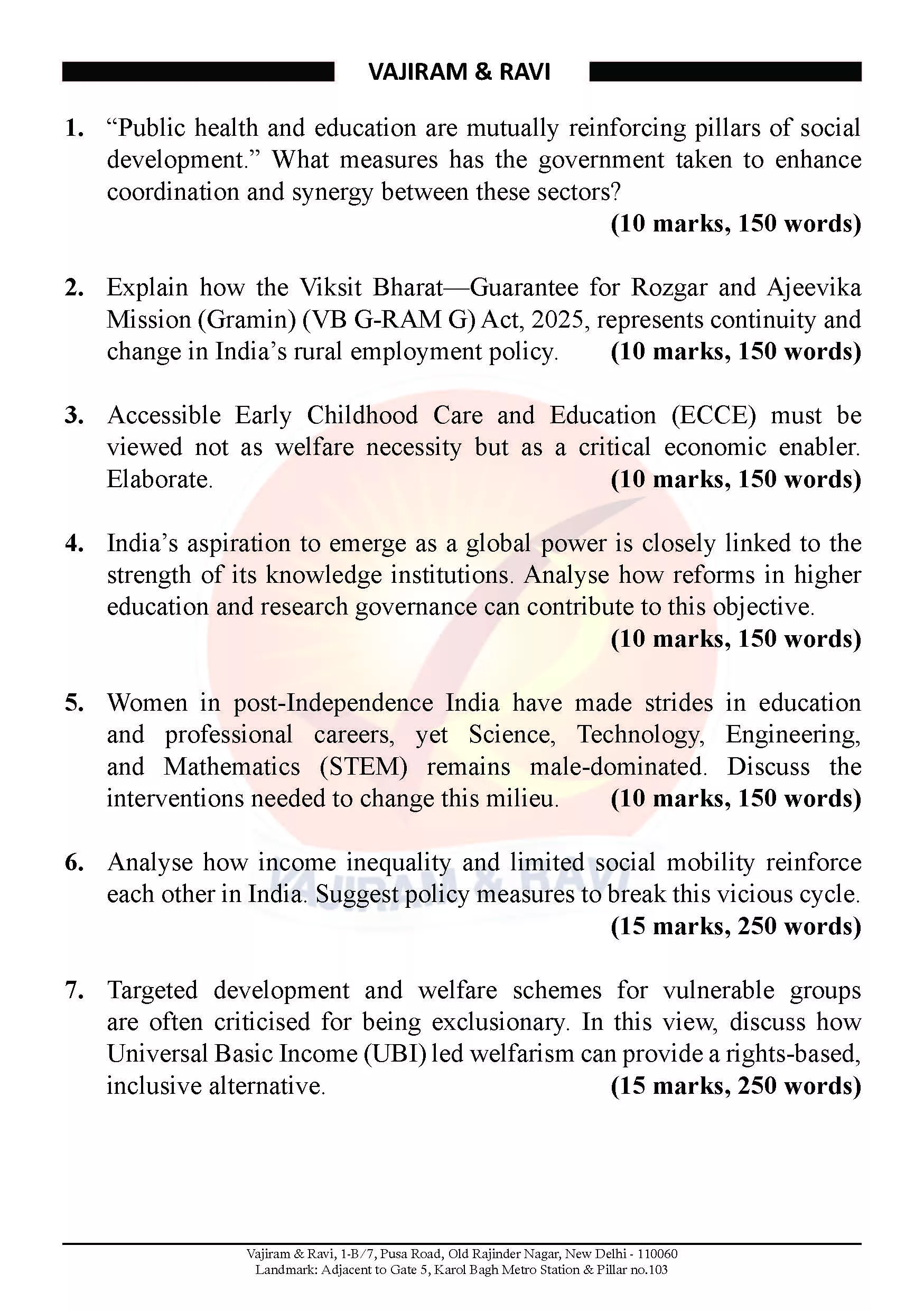 VAJIRAM & RAVI MAINS SURE SHOT TEST SERIES 2027 – TEST 1 TO 5 – ENGLISH MEDIUM - Image 4